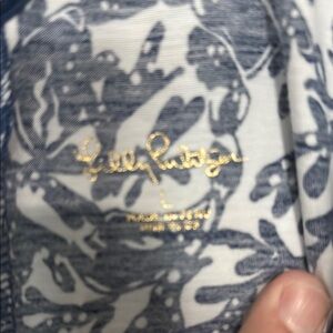 Lilly Pulitzer Navy and White Floral Dress